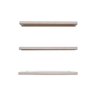 Kit 3 Prateleiras 100% MDF cor SNOW 30x10x1,5cm + Suporte de instalação - 1