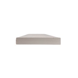 Kit 3 Prateleiras 100% MDF cor SNOW 30x10x1,5cm + Suporte de instalação - 4