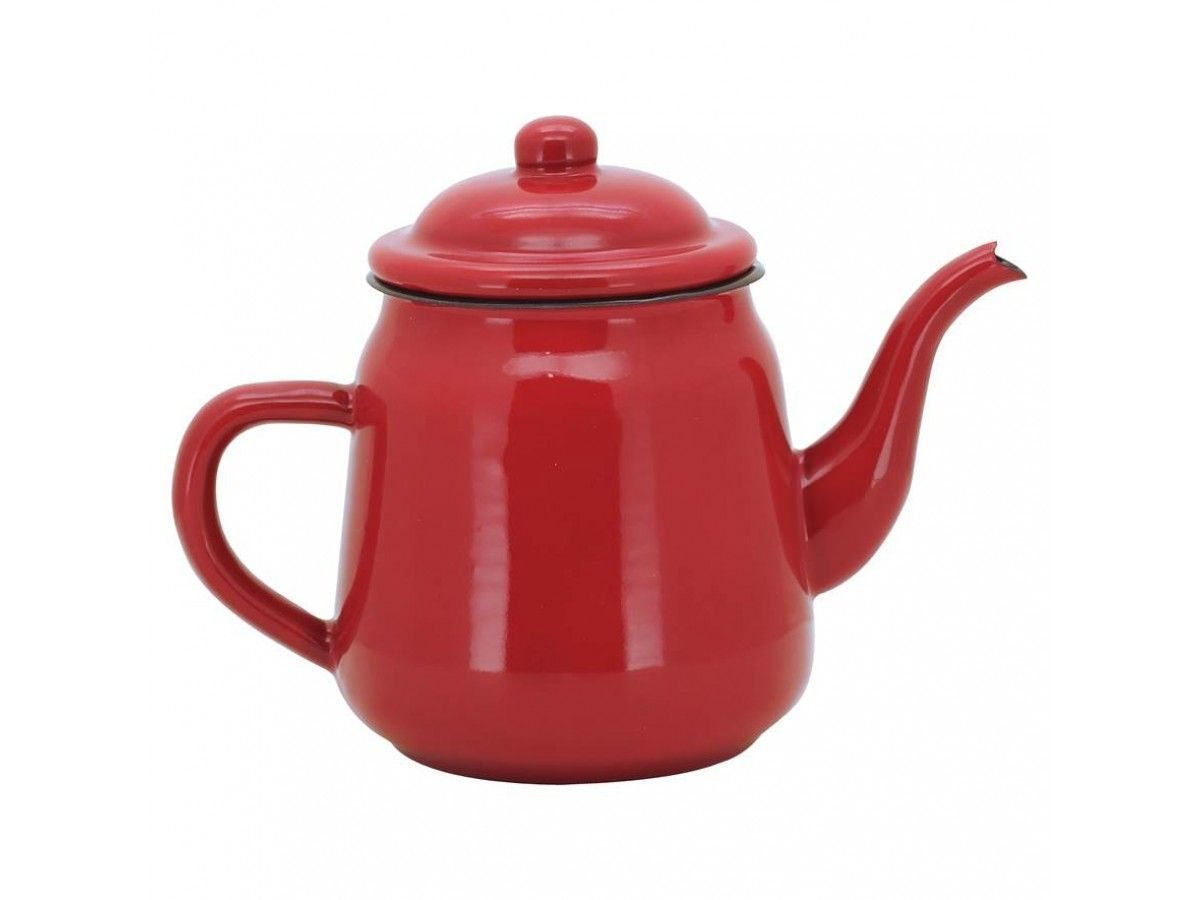Bule Esmaltado 1000ml Vermelho - Yazi - 1