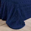 Ver imagem 4 de Cobre Leito King Poppy Micropercal 300 Fios 3 Peças Cor Azul Marinho