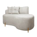 Ver imagem 5 de Sofá Orgânico 2 Lugares Living Grécia 1,45m Linho Bouclê Bege Sofa Store