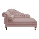 Ver imagem 2 de Recamier Divã Larissa 150cm Direito Suede:rose/liso