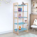 Ver imagem 1 de Estante Azul Colore para Quarto Infantil Mdf 150x64cm