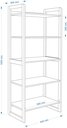 Ver imagem 2 de Estante Azul Colore para Quarto Infantil Mdf 150x64cm