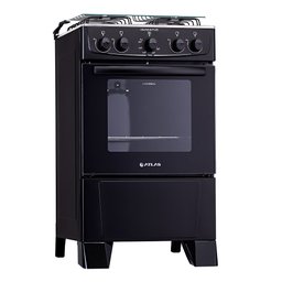 Fogão Atlas 4 Bocas Coliseum Plus com Mesa de Inox Preto Bivolt - 2
