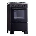 Ver imagem 2 de Fogão Atlas 4 Bocas Coliseum Plus com Mesa de Inox Preto Bivolt