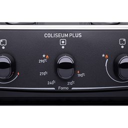 Fogão Atlas 4 Bocas Coliseum Plus com Mesa de Inox Preto Bivolt - 8