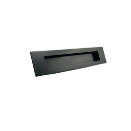 Puxador Concha de Embutir para Porta Inox Preto Fosco25cm - 3