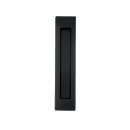 Puxador Concha de Embutir para Porta Inox Preto Fosco25cm - 1