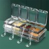 Porta Tempero Condimento 4 Potes com Colher Açafrao Canela Oregano Mesa Bancada Cozinha Organizaç - 8