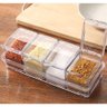 Porta Tempero Condimento 4 Potes com Colher Açafrao Canela Oregano Mesa Bancada Cozinha Organizaç - 7