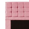Kit Cabeceira + Calçadeira Baú Copenhague Queen Size 160cm Suede - Ecotec Decor:Rosa - 3