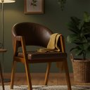 Ver imagem 1 de Cadeira Sala de Jantar Premium com Braço Madeira Maciça Movellu Home