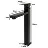 Torneira Bica Alta banheiro/lavabo/pia Luxo Preto - 7