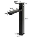 Ver imagem 7 de Torneira Bica Alta banheiro/lavabo/pia Luxo Preto