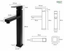 Ver mais imagens de Torneira Bica Alta para Banheiro/Lavabo/Pia Luxo Preto