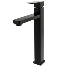 Torneira Bica Alta banheiro/lavabo/pia Luxo Preto - 2
