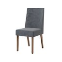 Ver imagem 6 de Conjunto Sala de Jantar Mesa Lisa 120cm Tampo MDF Vidro Canto Arredondado 4 Cadeiras Maitê