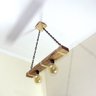 Luminária Lustre Pendente Rústico Retro Madeira 65cm - 2