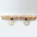 Ver imagem 1 de Luminária Lustre Pendente Rústico Retro Madeira 65cm