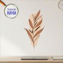 Ver imagem 3 de Adesivo Floral Boho Marrom Estilo Nórdico 31x60 Minimalista Mod.03