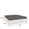 Cama Casal em MDP 193cm x 144cm Grecia Espresso Móveis   - 4