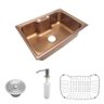 Cuba Pia Gourmet Luxo Prizi Lung Rose Aço Inox 201 42x60cm K - 2