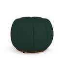 Ver imagem 3 de Poltrona Decorativa Orgânica Fixa com Puff Nuvem Boucle Verde Escuro Loja Sheep