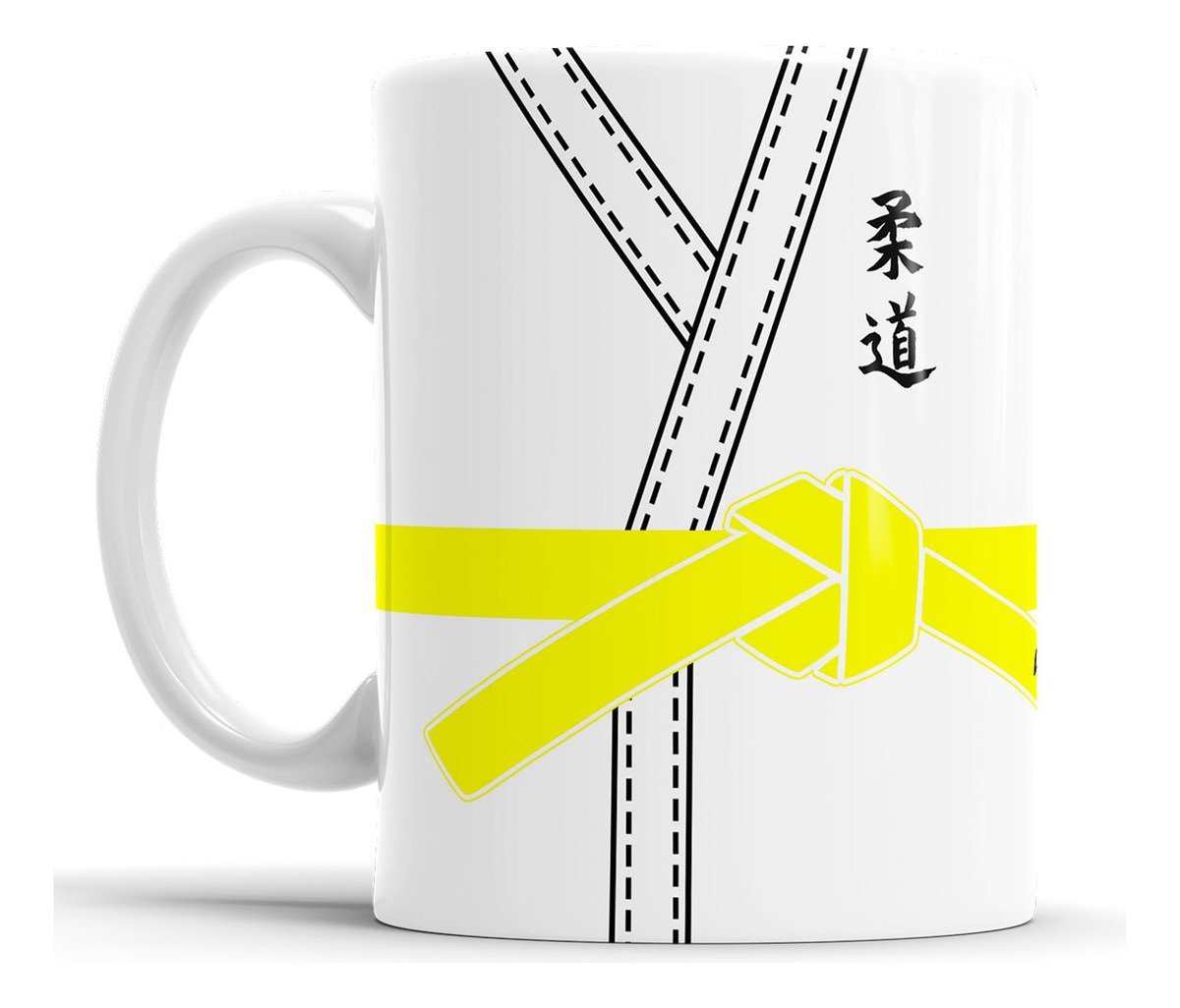 Caneca Kimono Faixa Amarela - Judô