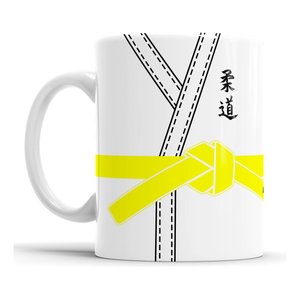 Caneca Kimono Faixa Amarela - Judô