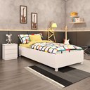 Ver imagem 1 de Cama Solteiro em MDP 94cm x 193cm Grecia Yescasa Branco