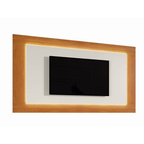Painel Grecia 1,80x1,30m com Led para Tv 58":naturalle/off