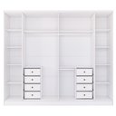 Ver imagem 7 de Guarda-Roupa Casal 6 Portas 8 Gavetas Yescasa Branco Neve Portugal