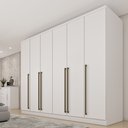 Ver imagem 3 de Guarda Roupa Casal 6 Portas 8 Gavetas 270cm Portugal Espresso Móveis  