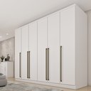 Ver imagem 3 de Guarda Roupa Casal 6 Portas 8 Gavetas 270cm Portugal Espresso Móveis  