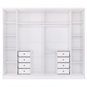 Ver imagem 7 de Guarda Roupa Casal 6 Portas 8 Gavetas 270cm Portugal Espresso Móveis  