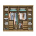 Ver imagem 2 de Guarda-Roupa Casal 6 Portas 8 Gavetas Portugal Espresso Móveis