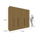 Ver imagem 4 de Guarda-Roupa Casal 6 Portas 8 Gavetas Portugal Espresso Móveis