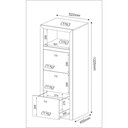 Ver imagem 3 de Gaveteiro para Pasta Suspensa com 3 Gavetas Multimóveis CR25026 Amendoa