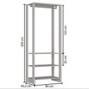 Ver imagem 3 de Módulo para Closet 1 Cabideiro 3 Prateleiras Yes