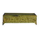 Ver imagem 1 de Caixa Decorativa Dourado para Sala Mesa Quarto Hall de Entrada e Escritório - 7x24x12cm