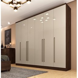 Guarda-Roupa Casal 6 Portas 8 Gavetas Portugal Espresso Móveis - 1