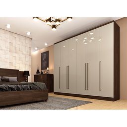 Guarda-Roupa Casal 6 Portas 8 Gavetas Portugal Espresso Móveis - 5