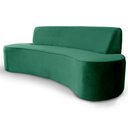 Ver imagem 1 de Sofá 3 Lugares Sala de Estar 180cm Estrutura em Madeira Bélgica Veludo Verde G15 - Gran Belo Belgica