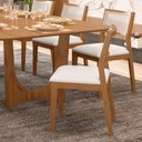 Ver imagem 3 de Mesa de Jantar Trento com 8 Cadeiras Bella Cru 200cm