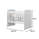 Ver imagem 5 de Berço 3 em 1 Vira Mini Cama e Sofá 100% Mdf com Mosquiteiro