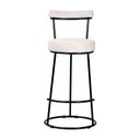 Ver imagem 5 de Banqueta Alta Cozinha Área Gourmet Bancada 70cm Encosto Industrial Aço Kit 2 Ziria Pu S02 - D’Rossi