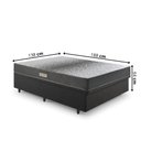 Ver imagem 3 de Base Box Baú 138x188 Linho  com Colchão Dual Firm Espuma Ecoflex
