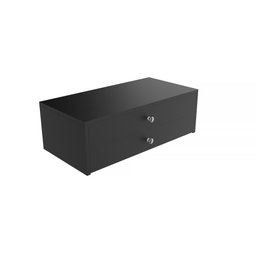 Gaveta Dupla Suspensa para Barbearia/salão de Beleza/quarto /penteadeira - Mdf/preto - 1