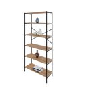 Ver imagem 5 de Estante C/06 Prateleiras 186x80x33cm Tub Tueh1886 Lâmina Mel - Est.preta Lâmina Mel / Est.preta